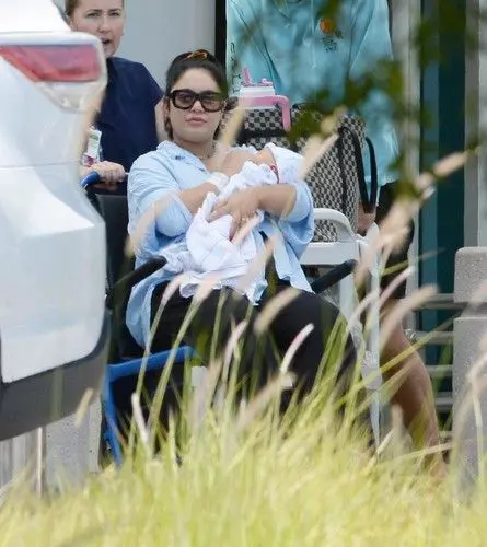 EXCLUSIVE: Vanessa Hudgens Appears to Welcome First Child With Cole Tucker in Los Angeles.