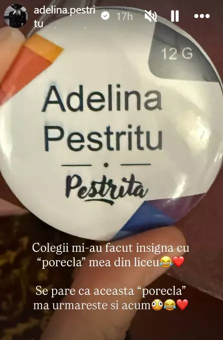 Adelina Pestrițu insignă