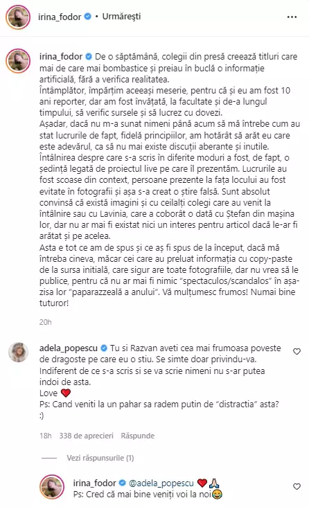 Adela Popescu Irina Fodor
