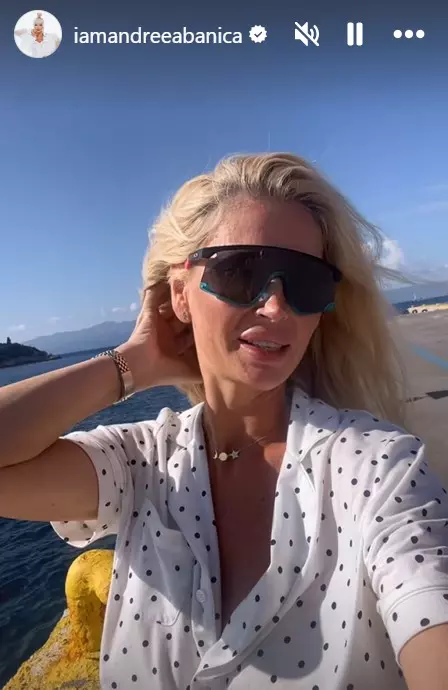Andreea Bănică în Grecia