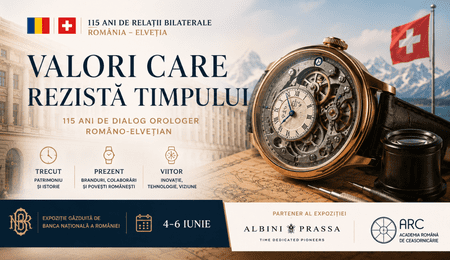 Timpul ca punte între România și Elveția. Expoziția „Valori care rezistă timpului”, la BNR