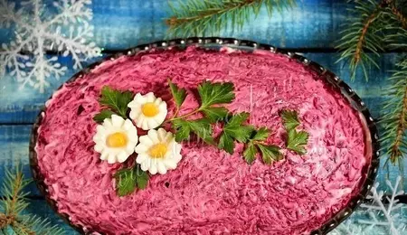 Reţetă pe stil vechi din Basarabia - Hering în blană sau Şuba