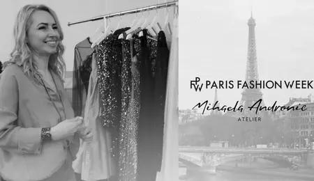 Mihaela Andronic a prezentat colecția "Ethereal Shadows", la Paris Fashion Week
