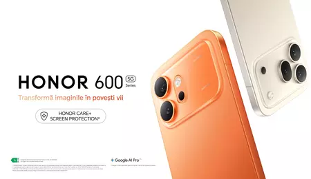 HONOR 600 ajunge în România: seria care aduce AI-ul și fotografia avansată mai aproape de segmentul premium mid-range 