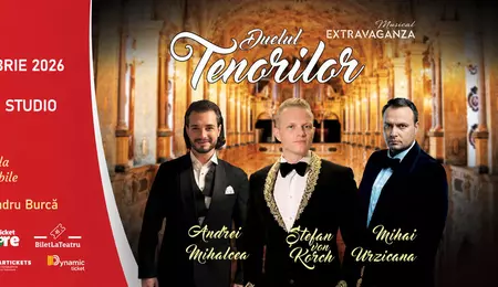 Ediţia 2026 a „DUELULUI TENORILOR”, cu ŞTEFAN von KORCH şi invitaţii,-  pe 14 septembrie la TNB – Sala Studio, în deschiderea stagiunii Musical Extravaganza
