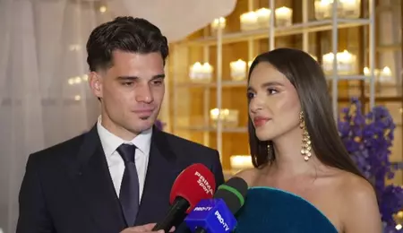 Primele imagini de la petrecerea fiului lui Ianis Hagi și al Elenei. Tortul a fost surpriza serii