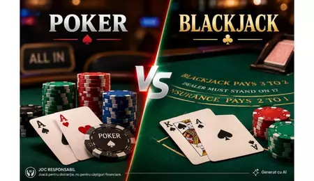 Poker vs Blackjack: diferențe și asemănări între cele mai cunoscute jocuri de cărți