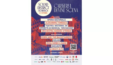Peste 400 de artiști și 40 de concerte transformă Floreasca într-o scenă urbană pe 11 și 12 septembrie