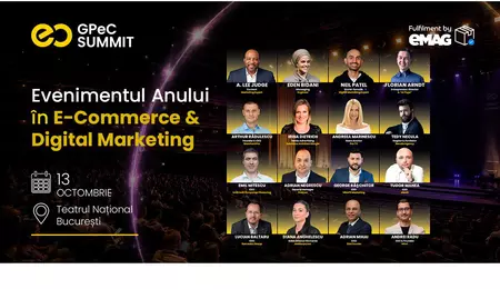 GPeC SUMMIT 13 Octombrie aduce la București liderii industriei și răspunsuri concrete pentru viitorul comerțului online