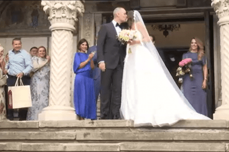 Primele imagini de la nunta lui Nazare! Maria Mihali a strălucit într-o rochie de mireasă de tip prințesă