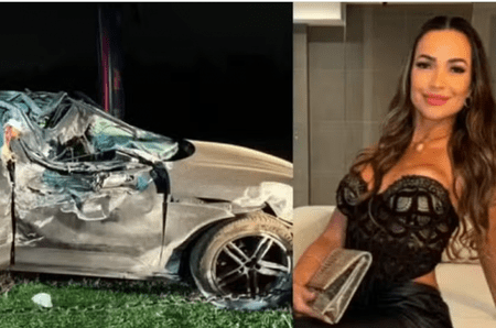 Accident teribil. Cristina, influenceriţa de 41 de ani, a murit pe loc după ce a intrat cu Porsche-ul într-un stâlp