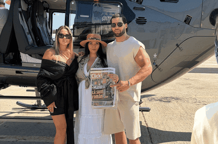 Primire VIP pentru Florian Munteanu! Actorul român vestit la Hollywood a fost dus la mare cu elicopterul