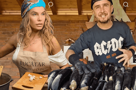 Fac provizii pentru iarnă! Șerban Copoț a copt 120 kg de vinete. Rețeta Annei Lesko de roșii marinate, secretul gustului unic
