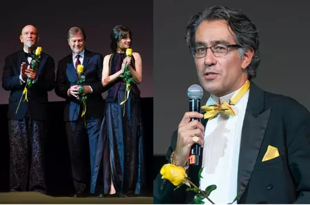 Record de vedete la premiera de gală a filmului "Cravata Galbenă". John Malkovich: "Toți cei care nu suntem români ne simțim onorați să facem parte din acest film despre un mare român"