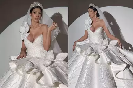 Raluca Pastramă, apariție neașteptată în rochie de mireasă și cu voal pe cap: „Corp superb. Este foarte frumoasă!”