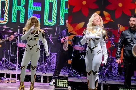 Apariție surpriză la concertul Loredanei din Parcul Drumul Taberei: "Prietena mea de suflet, care a venit de departe". Artistele și-au asortat ținutele și au avut un moment inedit pe scenă / EXCLUSIV