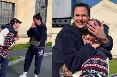 Brittany Bowe, cerută în căsătorie de iubita ei, Hilary Knight, la Jocurile Olimpice de Iarnă. Formează un cuplu de 4 ani: „Unite pentru totdeauna!”