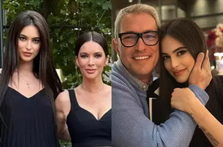 Eva Zaharescu, fiica Andreei Berecleanu, surprinsă în timp ce se săruta cu un bărbat misterios. Au fost fotografiați în fața unui local din București