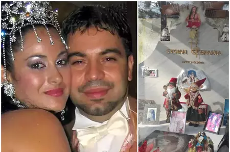 Cum arată mormântul soției lui Florin Salam, la 17 ani de la moartea ei! Cavoul regretatei Ștefania Stoian este încă împodobit cu decorațiuni de Crăciun / EXCLUSIV