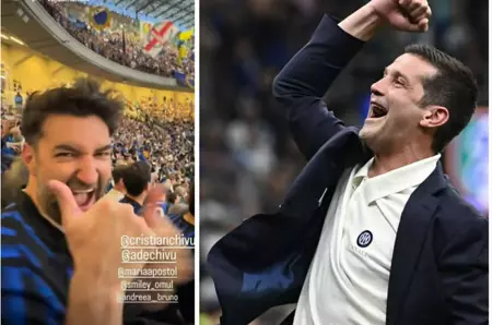 Smiley și Gina Pistol au fost martori, pe stadion, la victoria fenomenală a lui Cristi Chivu cu Inter Milano: "Tot ceea ce a făcut în umbră îl pune de azi încolo în lumină!"