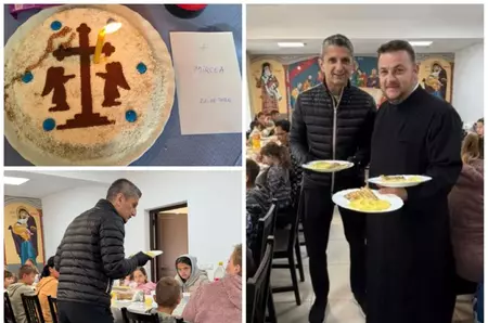 Semnul divin apărut la mormântul lui Mircea Lucescu, în timpul slujbei religioase pentru parastasul de 40 de zile: "Dumnezeu să binecuvânteze această familie!"