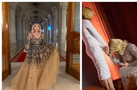 Loredana, în genunchi în fața "Zeiței de la Montreal" Nadia Comăneci: "Mă înclin!". Imagini fabuloase de la Gala Nadia, organizată la 50 de ani de la primul 10 din istoria gimnasticii