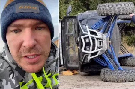 Călin Donca, rănit în urma unui accident pe munte, cu un vehicul de teren: "M-am lovit destul de tare, se întâmplă în sporturile extreme. O să îmi fac un RMN"