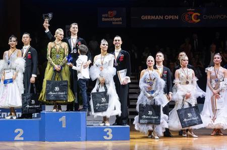 Rareș Cojoc, imagini emoționante la German Open Championships. Dansatorul a fost îmbrățișat pe podium de fiul său