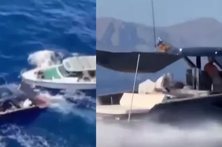 Momentul în care un român este arestat în Spania după ce a furat un iaht de peste un milion de euro. Urmărire ca-n filme pe mare și din elicopter I VIDEO