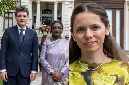 Ca la Bollywood! Cum s-a îmbrăcat Prima Doamnă a României la întâlnirea cu președinta Indiei la București. Niciodată nu a fost atât de îndrăzneață! Imaginile momentului