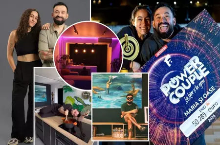 Wow, ce apartament frumos au!! Oase și Maria, câștigătorii Power Couple 2026, stau într-un apartament din București decorat modern, cu obiecte de artă, și foarte colorat! Uite ce frumos și-au amenajat casa! Imagini din interior / FOTO