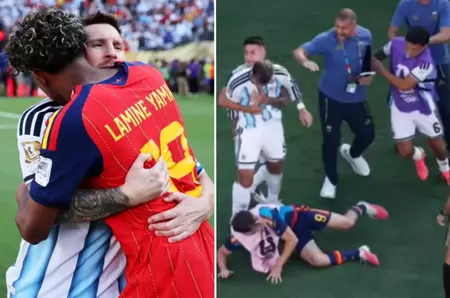 Scandalul care nu s-a văzut la TV! După fluierul final, în timp ce Lamine Yamal și Messi se îmbrățișau, pe teren a început bătaia! Un jucător a fost eliminat după fluierul final! FIFA analizează imaginile