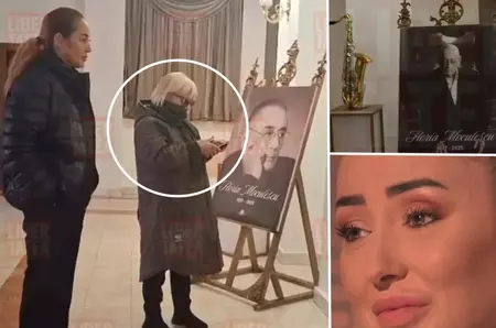 Apariție neașteptată la priveghiul lui Horia Moculescu. Cine a venit să-și ia adio de la maestru. Avem imaginile! Foto