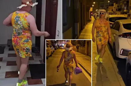 Artistul nostru a ieșit pe stradă în rochie mini, mulată, mândru de felul în care arată: „M-am îmbrăcat ca o zeiță”. Uită-te bine la poze, îl recunoști? Îl știe toată România / FOTO