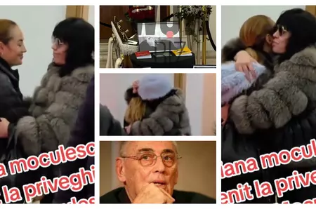 Mariana Moculescu a lăsat deoparte orice urmă de orgoliu și a venit să își susțină fiica, la priveghiul lui Horia Moculescu! Momentul a fost unul de-a dreptul emoționant
