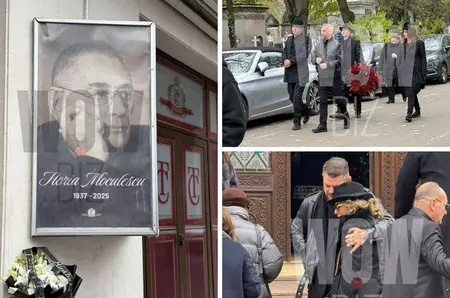 Imaginile durerii de la înmormântarea lui Horia Moculescu. Cum arată locul de veci al regretatului compozitor