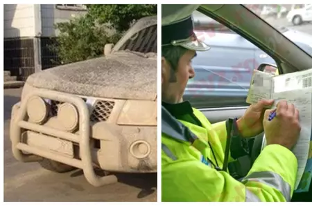 Cod rutier 2026. Ce amenzi riscă șoferii care circulă cu mașini ale căror numere de înmatriculare sunt murdare