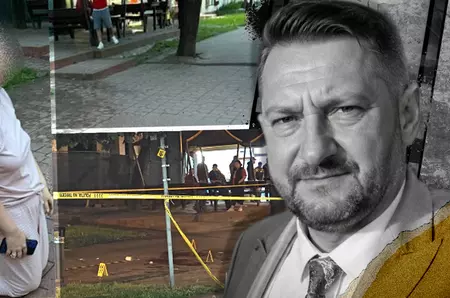 Scena sfâșietoare cu soția polițistului din Piatra Neamț, ucis de propriul fiu. S-a așezat pe jos, la căpătâiul lui, împietrită de durere