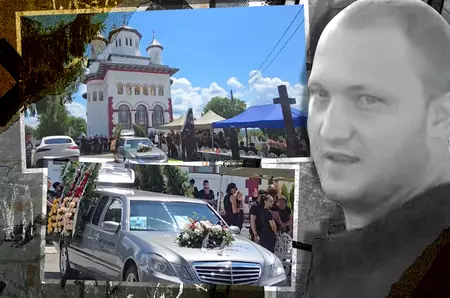 Imagini greu de privit de la înmormântarea lui Alexandru Neacșu! Medicul rezident găsit mort la Spitalul Floreasca a fost condus pe ultimul drum: „O mare durere”