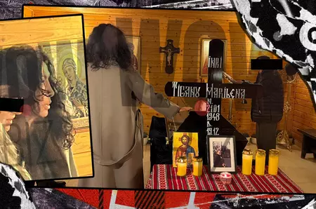 Primele imagini cu Mihaela Rădulescu, la capela unde este depus sicriul mamei sale. A venit de la Monaco cu o zi înainte de înmormântare, după un zbor cu întârziere | EXCLUSIV