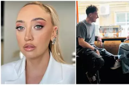 Andrei, soțul Ilonei Brezoianu, prima imagine cu fiul său. În ce ipostază copleșitoarea s-a lăsat pozat alături de micuț