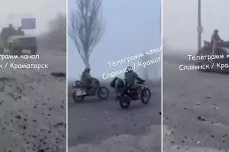 Scene ireale, desprinse parcă din Mad Max, cu ruşii în timp ce intră în Pokrovsk: Soldaţii profită de ceaţă