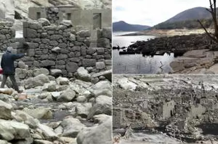 Satul dispărut care poate fi văzut doar o dată pe an