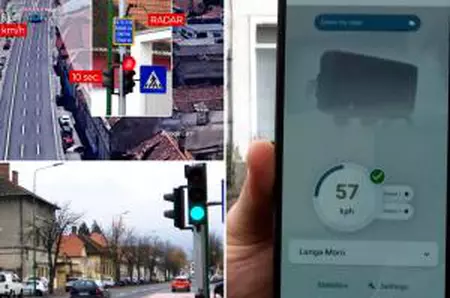 Oraşul care testează semafoarele inteligente: se "pune" roşu când şoferii merg prea repede