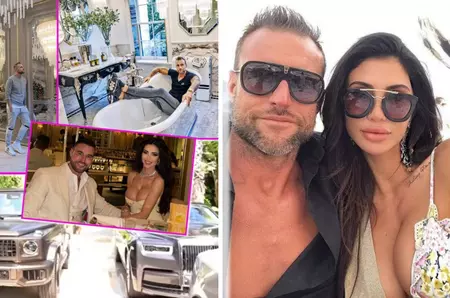Imagini uluitoare din casa lui Philipp Plein și a Andreei Sasu. Luxul este orbitor. Doar în filme mai vezi așa ceva! Reședința e amenajată într-un stil extravagant / GALERIE FOTO