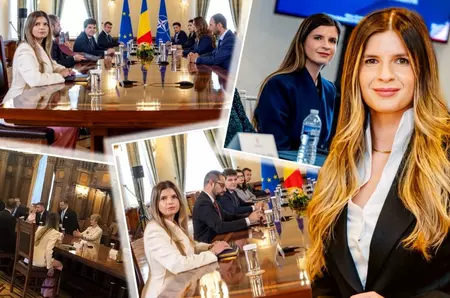 Ea e noua blondă de la Cotroceni. Ana-Maria a atras toate privirile în timpul consultărilor. La fiecare apariție, toți întorc capul după ea / GALERIE FOTO