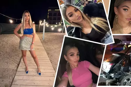 Imagini șocante cu ultimele secunde din viața Jasminei! Vehiculul în care a murit tânăra mergea cu 160 km/oră