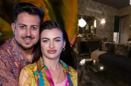 Cum arată casa din Roma a Prințului Marco și a Biancăi de la Insula Iubirii. Este decorată într-un stil chicios. Au ceas Rolex integrat în perete, tapet Gucci și perne Hermès