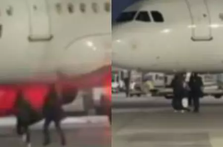 Doi români au provocat haos pe aeroportul din Köln. Au forțat o ieșire de urgență și au alergat pe pistă după avion