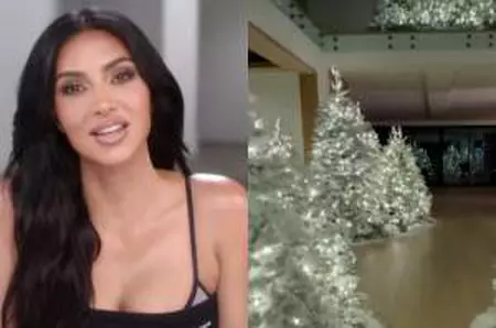 Kim Kardashian și-a transformat casa într-o pădure de brazi de Crăciun. Cum arată locuința divei